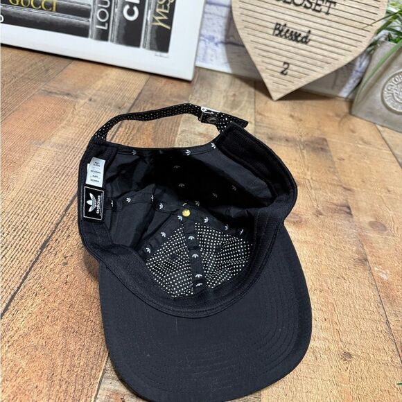 Adidas Trefoil Casual Baseball Hat Cap Nylon Adjustable Womens OSFM Black - Picture 6 of 8